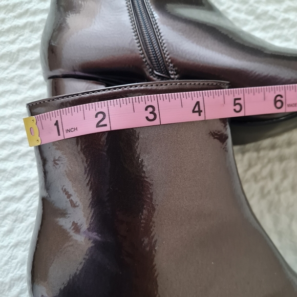 TINSTREE Women Mid Heel Booties Ankle Metalic Gray Sz 8 - Picture 13 of 16